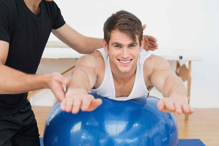 prostatit için fitball üzerinde egzersizler
